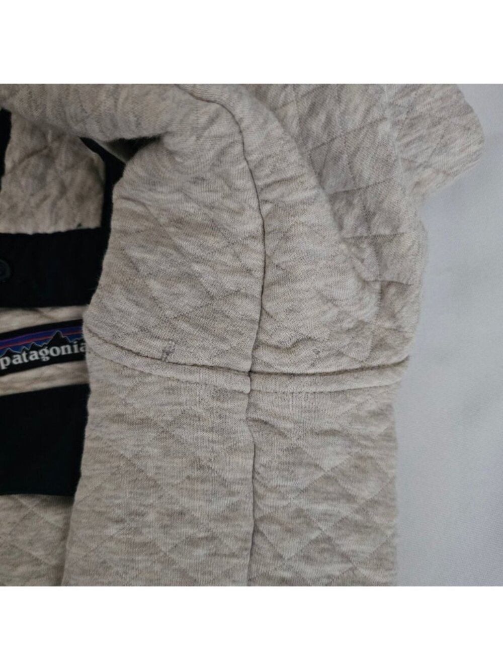Patagonia Organic Cotton Quilt Snap-T Pullover Sweatshirt Birch White Sz Medium - Picture 7 of 16